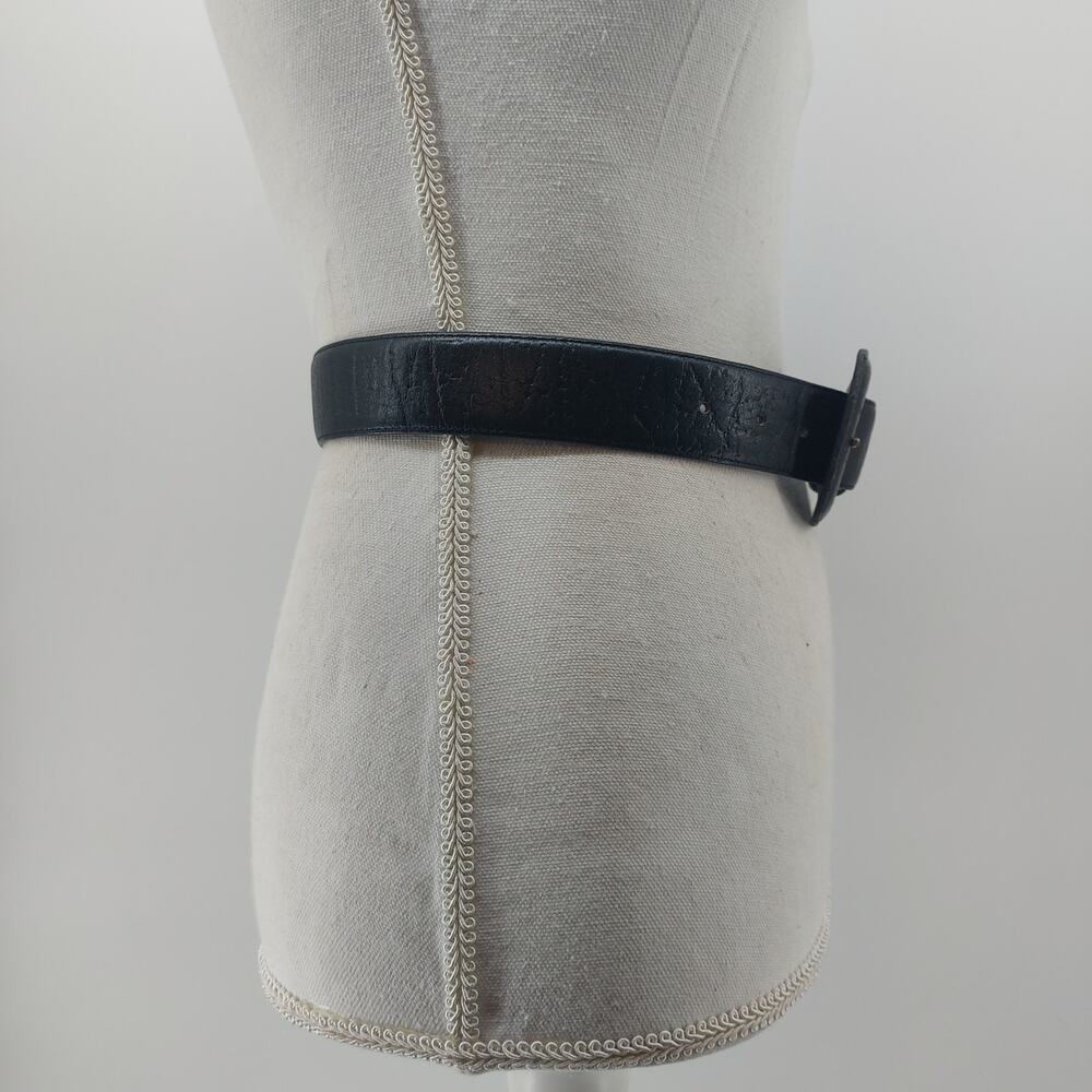 The Ritz Accessory Black Genuine Leather Women's Belt S/M - Picture 10 of 10